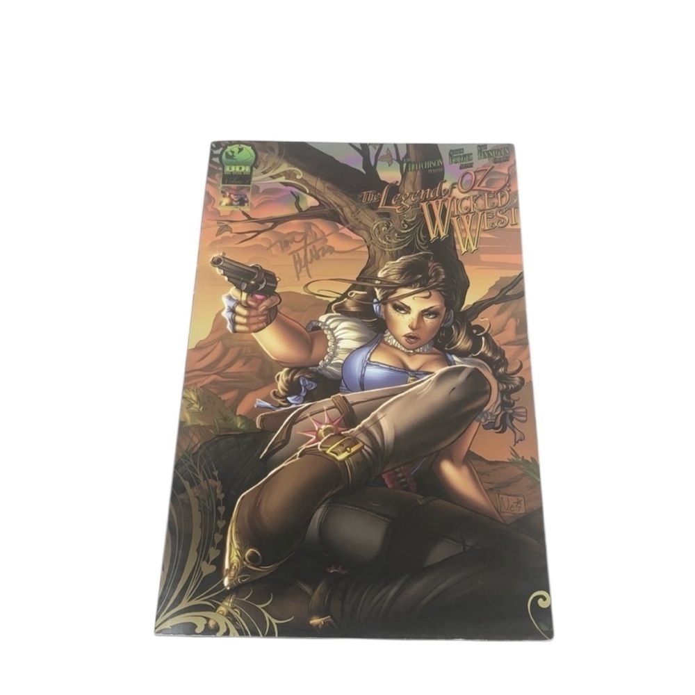 Signed By Tom Hutchison The Legend of Oz - The Wicked West - Comic Graphic Novel